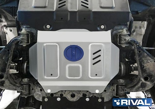 Защита картера двигателя и радиатора Toyota Fortuner II 2015-2020 Внедорожник 5 дв. V-2.8D (2части) Арт. 395021
