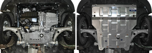 Защита картера двигателя и КПП Audi Q3 I (8U) 2011-2014 V-2.0; 2.0d Арт. 333.0328.1