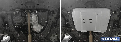 Защита картера двигателя и КПП Toyota Camry VI (XV40) 2006-2009 V-2.0;2.5;3.5; включая правый руль Арт. 33395191