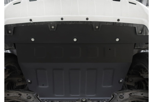 Защита картера двигателя и КПП Haval Jolion I 2021- V-1.5Т МКПП/ АКПП 2WD, 4WD (увеличенная 2 шт.) Арт. 111.09431.1