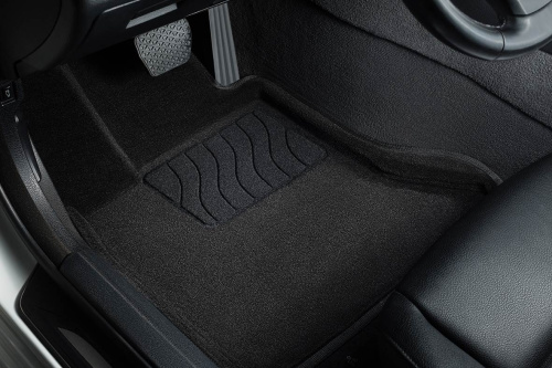 Коврики в салон Subaru Legacy VII (BW) 2019- Седан, 3D ткань Seintex , Черный, Арт. 96694