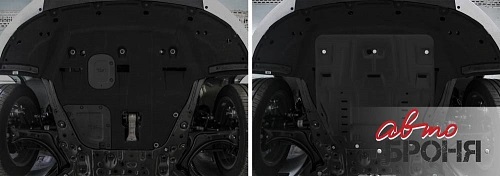 Защита картера двигателя и КПП Hyundai Sonata VIII (DN8) 2019- Седан V - 2.0; 2.5; Увеличенная
 Арт. 111.02860.1