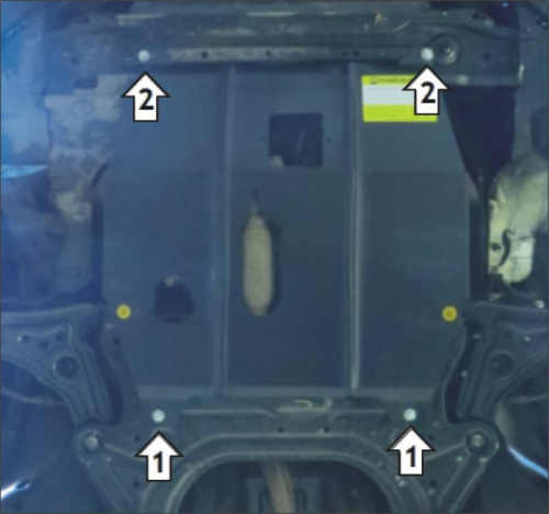 Защита картера двигателя и КПП Ravon Nexia R3 2015-2020 Седан V-1,5 FWD Арт. 68101