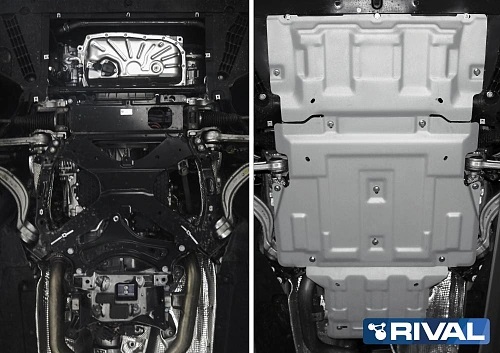 Защита картера двигателя, КПП и РК Audi A7 II (4K) 2018- V - 3.0 (340 л.с.) Арт. K33303431