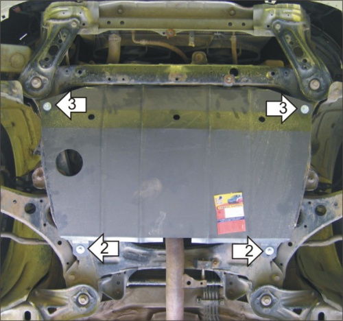 Защита картера двигателя и КПП Toyota Camry V (XV30) 2001-2004 Седан V-2,0, 2,4 FWD Арт. 02508