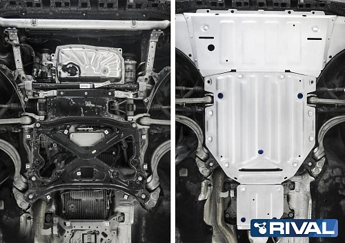 Защита картера двигателя Audi Q8 I 2018- V - 3.0 (340 л.с.) Арт. 33303481