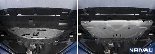 Защита картера двигателя и КПП Honda CR-V V 2016-2020 Внедорожник 5 дв. V - 2.0; 2.4 4WD АКПП Арт. 33321312
