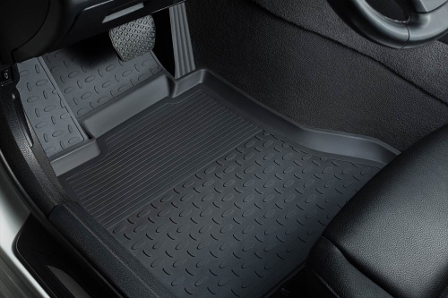 Коврики в салон Audi Q8 I 2018-, резина Seintex выс. борт, Черный, Арт. 91642