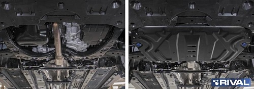 Защита картера двигателя и КПП Toyota Camry VIII (XV70) 2017-2021 Арт. 11195182