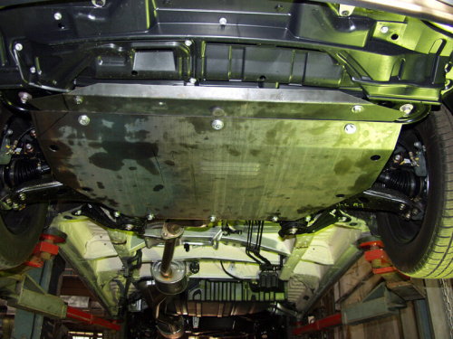 Защита картера двигателя и КПП Toyota Previa II 2000-2006 Минивэн V-2,0; 2,4  Арт. 24.0428