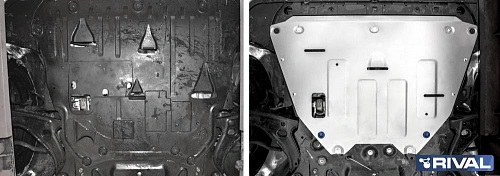 Защита картера двигателя и КПП Volvo XC40 I 2017-2022 V - 2.0 (190 л.с.); 2.0D (150/190 л.с.) 4WD Арт. 33359131
