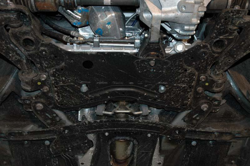Защита картера двигателя и КПП Mazda3 I (BK) 2006-2009 рестайлинг Хэтчбэк 5 дв. V-2,3 Turbo Арт. 12.1210