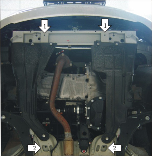 Защита картера двигателя и КПП Daewoo Nexia I 1994-2008 Седан V-1,5 FWD Арт. 00511