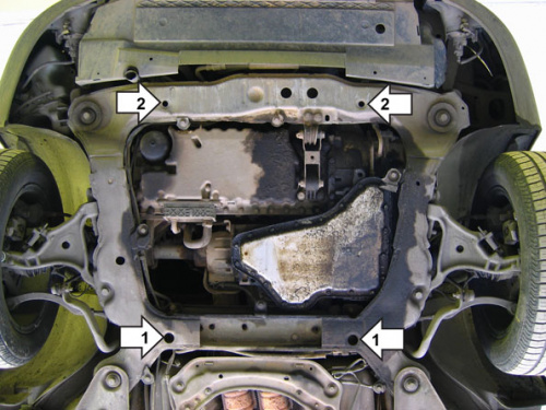 Защита картера двигателя и КПП Volvo S80 I 1998-2003 V-2,0, 2,4 FWD Арт. 02607