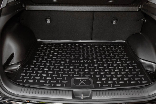 Коврик в багажник EXEED RX 2022-, полиуретан Seintex, Черный, Арт. 99082