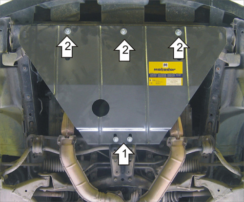 Защита картера двигателя и радиатора Subaru Legacy III (B12) 1998-2001 Универсал V-2.0, 2.5, 3.0 Арт. 02204