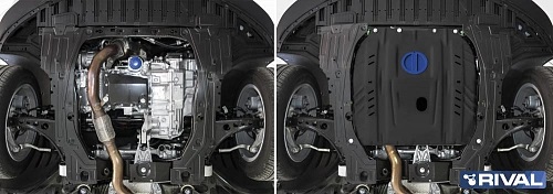 Защита картера двигателя Chevrolet Malibu 9 поколение 2018- рестайлинг Седан V - 1.5T; 2.5; 2.0T Арт. 11110201
