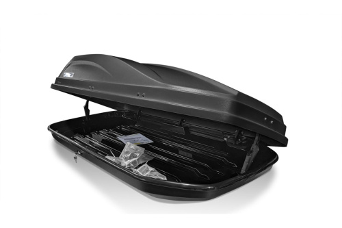 Бокс-багажник на крышу аэродинамический черный Active М двухстороннее открывание 450 л