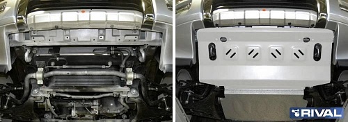Защита радиатора Mitsubishi Pajero IV 2006-2011 5 дв. V - 3.0; 3.2d(188л.с.; 200л.с.); 3.8 Арт. 33340121
