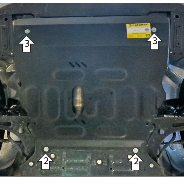 Защита картера двигателя и КПП Chevrolet Captiva II 2018- Внедорожник 5 дв. V-1.5 АКПП Арт. 73002