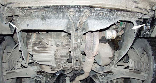 Защита картера двигателя и КПП Hyundai Sonata IV (EF) 1998-2001 Седан V-2,0; 2,4; 2,5 Арт. 10.0053