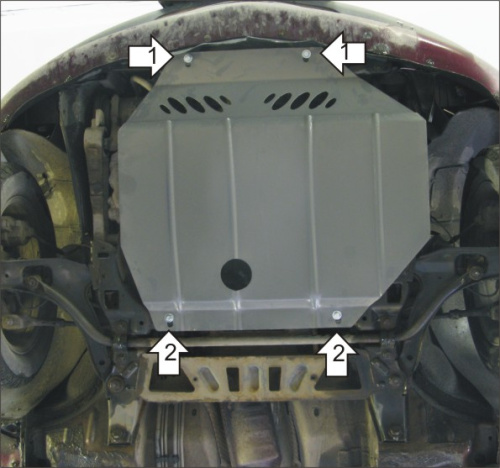 Защита картера двигателя и КПП Chrysler PT Cruiser I 2000-2005 Кабриолет V-2,4 FWD Арт. 00305