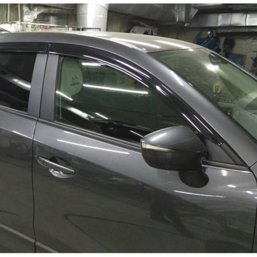 Дефлекторы окон Mazda CX-5 I (KE) 2011-2015 Внедорожник 5 дв., накладные 4 шт Арт. D-090