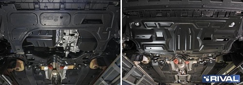 Защита картера двигателя и КПП SEAT Ibiza IV (6J) 2008-2012 Хэтчбэк 5 дв. V-все Арт. 11158421
