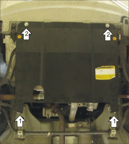 Защита картера двигателя и КПП LADA Granta I (2190) 2011-2018 Седан V-1,6 FWD только АКПП Арт. 62104