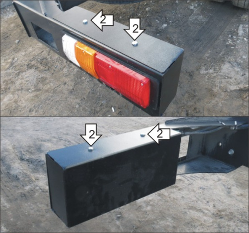 Защита осветительных приборов Isuzu Forward (F-series) 2007-2015 V-5,2D RWD для а/м тип кузова шасси Арт. 26411