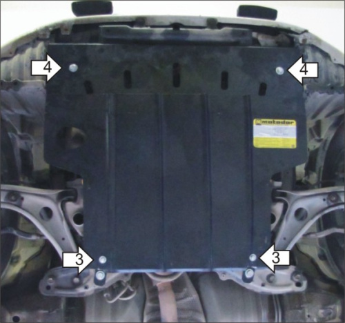 Защита картера двигателя и КПП Toyota Echo I 1999-2006 Седан V-1,5 FWD Арт. 02522