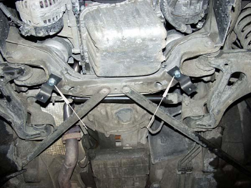 Защита картера двигателя Mercedes-Benz S-Класс III (W140) 1994-1999 рестайлинг Седан V-2,3k Арт. 13.0526