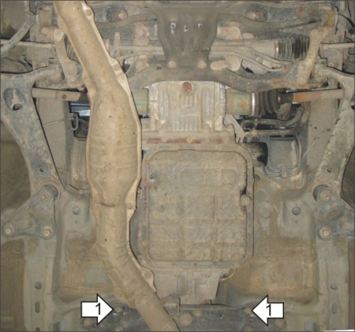 Защита КПП Subaru Impreza III (G12/G22) 2007-2012 Седан V-1,5, 2,0, 2,5 FWD, 4WD. АКПП Арт. 02224