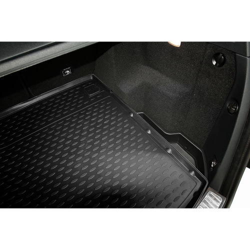 Коврик в багажник Mercedes-Benz GLK-Класс I (X204) 2008-2012, полиуретан Element, Черный, с вырезом под ручку Арт. NLC3441B13