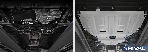 Защита картера двигателя Mercedes-Benz CLA  II (C118) 2019- Седан V - 1.3  (2 части) Арт. K33339441