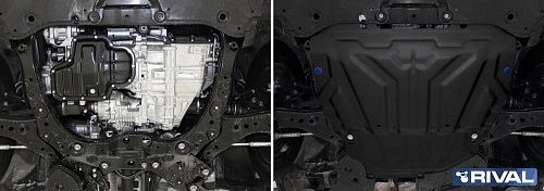 Защита картера двигателя и КПП Toyota RAV4 V (XA50) 2018- V - 2.5; 2.0 Арт. 11195341