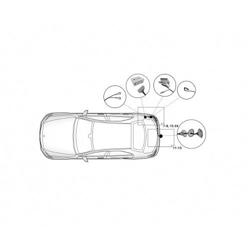 Блок согласования Mercedes-Benz GLE II (V167) 2018- Универсальный 13pin Hak-System Арт. 21040548