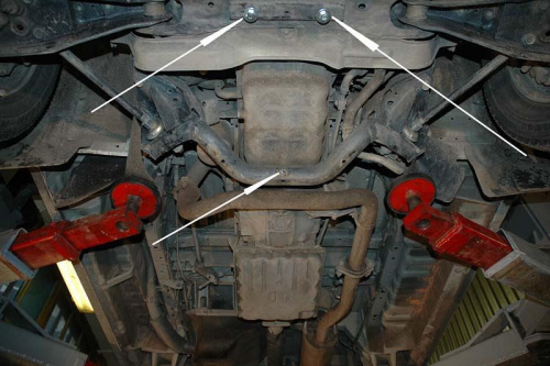 Защита картера двигателя и КПП Nissan Vanette IV (S21, SK) 1997-2017 Минивэн V-2,2D 2WD Арт. 15.1358