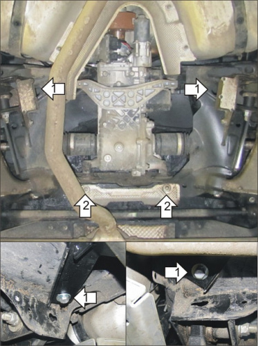 Защита заднего дифференциала Land Rover Discovery Sport I (L550) 2014-2019 V-2,0; 2,2D 4WD (Только на 5-ти местный автомобиль без активного полного пр