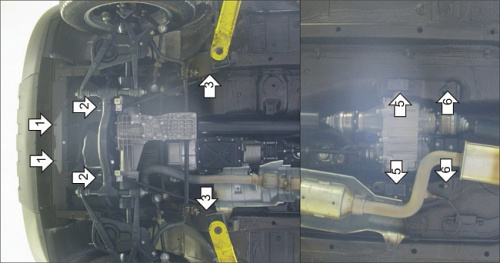 Защита картера двигателя, КПП и РК LADA Niva (Travel) 2020- 5 дв. V-1,7 4WD Арт. 03006