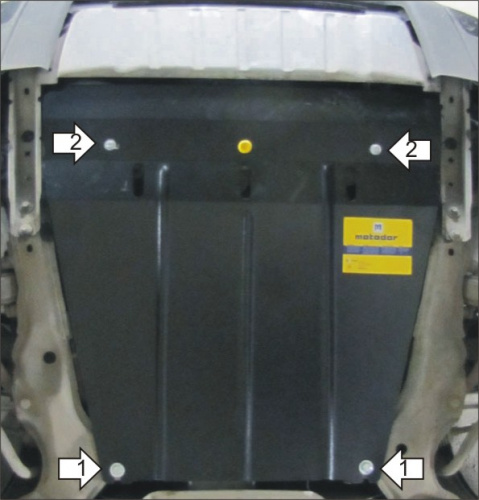 Защита картера двигателя и КПП Volvo XC90 I 2002-2006 V-2,5 - 4WD Арт. 02619