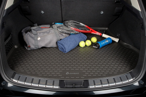 Коврик в багажник Toyota Prius IV (XW50) 2015-2020 Лифтбек, полиуретан Element, Черный, сборка EU Арт. ELEMENTA35924B11