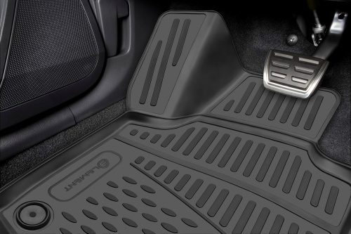 Коврики в салон Honda Accord X 2020-2023 FL Седан, полиуретан 3D Element, Черный, Арт. ELEMENT3DA68607210K