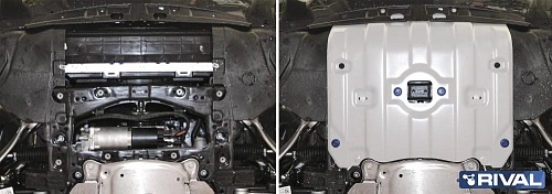 Защита картера двигателя и радиатора BMW X5 IV (G05) 2018- комплектации 25d; 30d; 40i, M50d Арт. 33305331