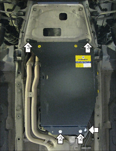 Защита КПП BMW X3 I (E83) 2003-2006 V-2.0; 2.5; 3.0 АКПП Арт. 10202