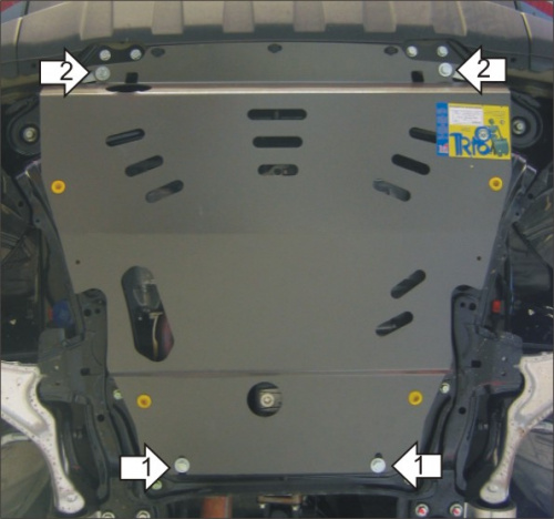 Защита картера двигателя и КПП Acura MDX II (YD2) 2006-2009 Внедорожник 5 дв. V-3,7 Арт. 10824