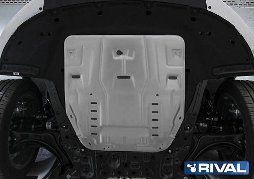 Защита картера двигателя и КПП Hyundai Santa Fe IV (TM) 2020- FL V - 2.2d; 2.5; 3.5 Арт. 33328621