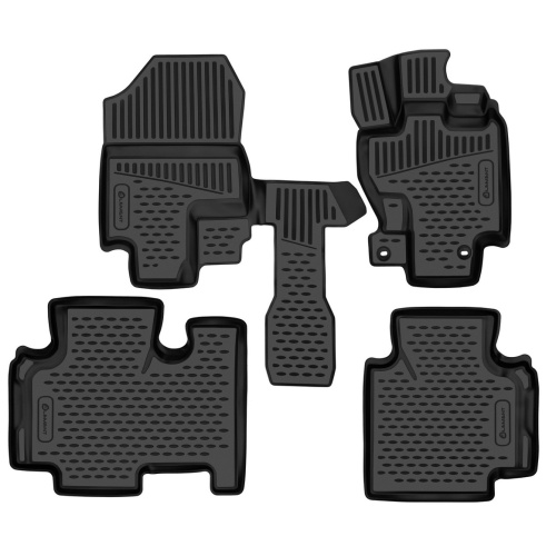 Коврики в салон Honda Freed I 2008-2016 Минивэн, полиуретан 3D Element, Черный, П.Р., не для капитанских сидений Арт. ELEMENT3D02395210K