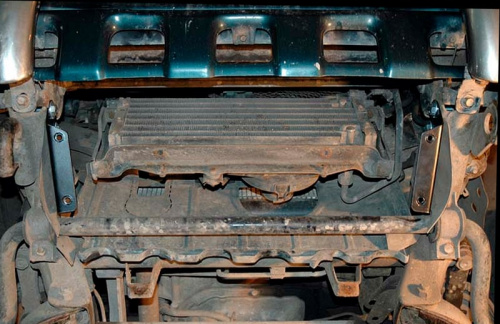 Защита картера двигателя и радиатора Mitsubishi Pajero II 1991-1997 5 дв. V-2,4; 3,0; 3,5; 2,5TD; 2,8TD Арт. 14.0552