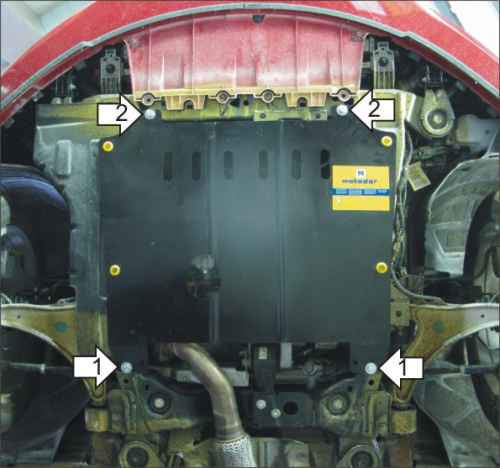 Защита картера двигателя и КПП Opel Insignia I 2008-2013 Универсал V-2,0D, 1,4, 1,6, 1,8, 2,0 FWD Арт. 01526